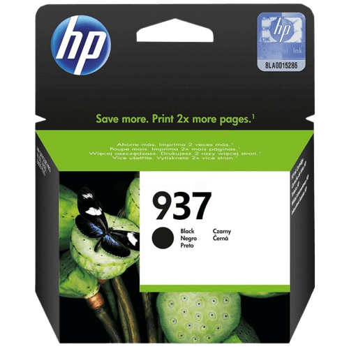 HP 937 / 4S6W5NE sort blækpatron - Original