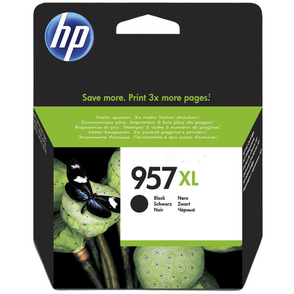 HP 957 / L0R40AE sort XXL blækpatron - Original