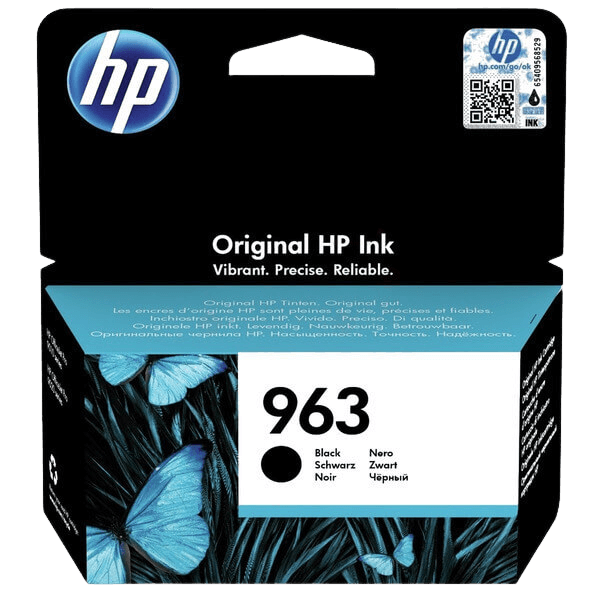HP 963 / 3JA26AE sort blækpatron - Original