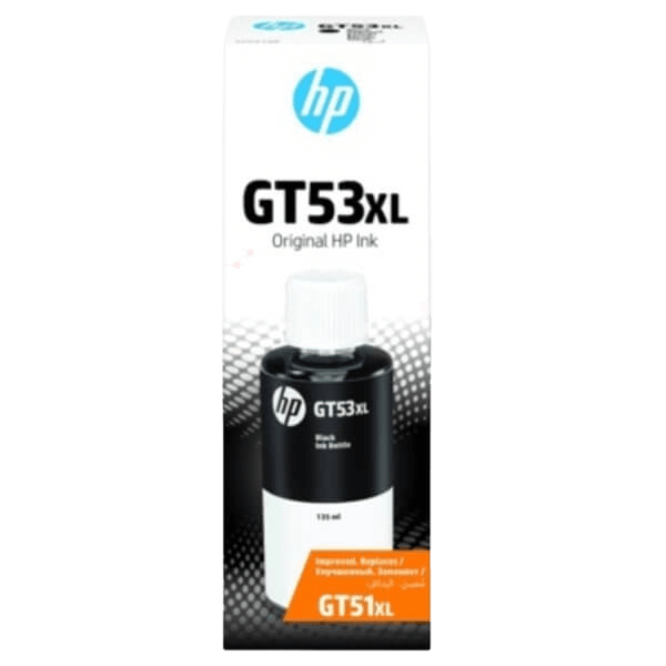 HP GT53BK / 1VV21AE sort Blæk refill - Original