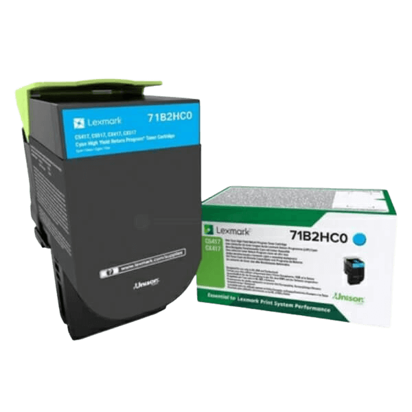 Lexmark 71B2HC0 cyan XL toner - Original